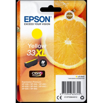 Epson T33644012, T33XL жълт (yellow) оригинална касета