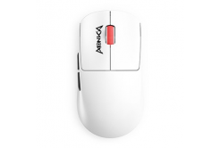 Мишка Marvo MONKA PRIME, бяла, оптична, 26000DPI, Tri-Mode