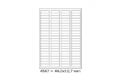 Самозалепващи етикети 44 x 12,7 mm, 88 етикети A4, 100 листа