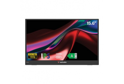Verbatim přenosný monitor, Monitor LIGHT, 15.6", Full HD (1920x1080), 60Hz, černý