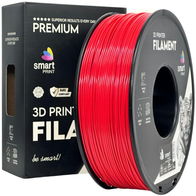 Smart Print FG-S138-E1, 3D филамент, ASA, 1,75mm, 1000g, Червен (Red)