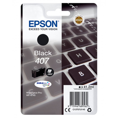 Epson 407 C13T07U140 черен (black) оригинална касета