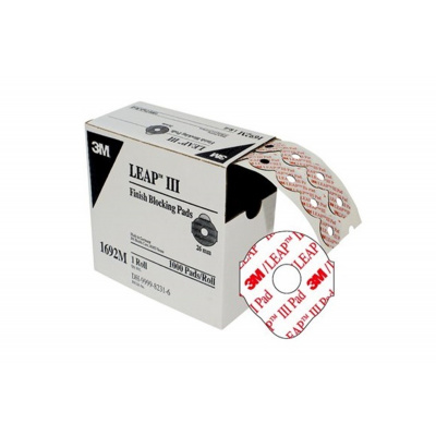3M Leap III Finish Blocking Pads 1692M, 1 ролка = 1000 подложки с диаметър 26 мм