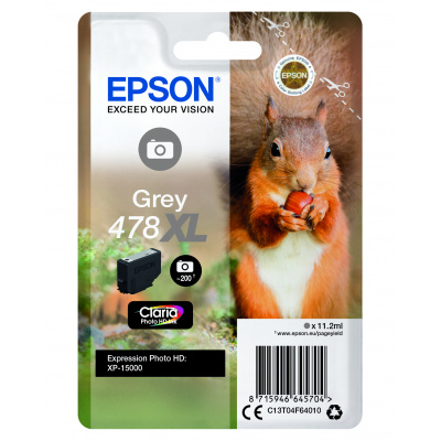 Epson 478XL C13T04F64010 сив (grey) оригинална касета