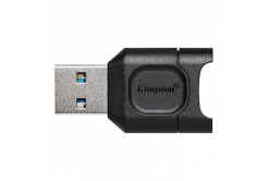 Kingston читател USB 3.0 (3.2 Gen 1), MobileLite Plus microSD, microSD, външен, черен, конектор USB A