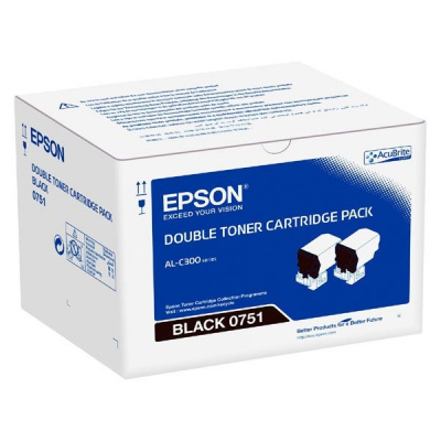 Epson C13S050751 2 бр черен (black) оригинален тонер
