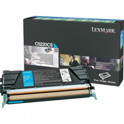 Lexmark C5220CS лазурен (cyan) оригинален тонер
