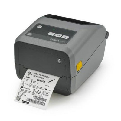 Zebra ZD421c ZD4A043-C0EM00EZ TT, 12 точки/мм (300 dpi), принтер за етикети, RTC, EPLII, ZPLII, USB, USB Host, BT (BLE), сив (Наследник GC420t)