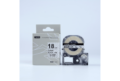 Epson LK-ST18KW, 18mm x 9m, черен печат / прозрачен субстрат, съвместима лента