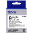 Epson LabelWorks LK-3WBW C53S653007 9мм x 9м, черно копиране / бял фон, силно лепищ, оригинален лента