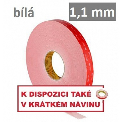 3M VHB™ LSE-110WF Oboustranně silně lepicí páska na LSE plasty, tl. 1,1 mm 25 mm x 3 m