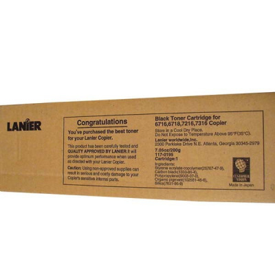 Lanier 117-0195 черен (black) оригинален тонер