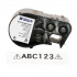 Brady M4C-750-595-CL-BK / 170825, 19.05 mm x 6.10 m, Винил, черен печат / прозрачен фон