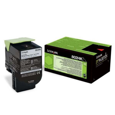 Lexmark 80C2HK0 черен (black) оригинален тонер