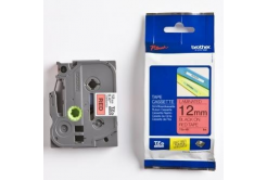 Brother TZ-431 / TZe-431, 12mm x 8m, черен печат / червен фон, оригинална лента