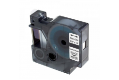 Съвместима лента с Dymo 18483, 12mm x 5, 5m черен печат / бял фон, полиестер