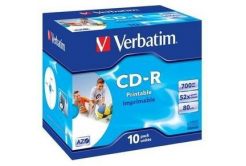 VERBATIM CD-R(10-Pack) Jewel/За печат/DLP/52x/700MB