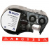 Brady M4C-500-595-RD-WT / 170817, 12.70 mm x 7.62 m, Винил, бял печат / червен фон