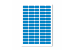 Самозалепващи етикети 38 x 21,2 mm, 65 етикети A4, 20 чаршафи, син