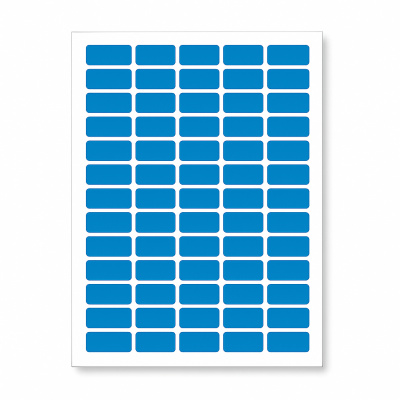 Самозалепващи етикети 38 x 21,2 mm, 65 етикети A4, 20 чаршафи, син