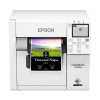 Epson ColorWorks C4000e (bk) C31CK03102BK, цвят принтер за етикети, Черно гланцово мастило, фреза, ZPLII, USB, Ethernet