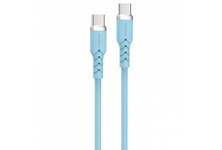 Powerton ENERGY PASTEL EDITION USB-C кабел, 60W, 1m, силиконов, син