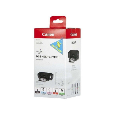 Canon PGI-9 MBK+PC+PM+R+G 1033B013 оригинален комплект касети