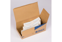 Brady M6-08-7593-WT / 312040, Етикети за подмяна на гравирани табели, 19 mm x 48 mm