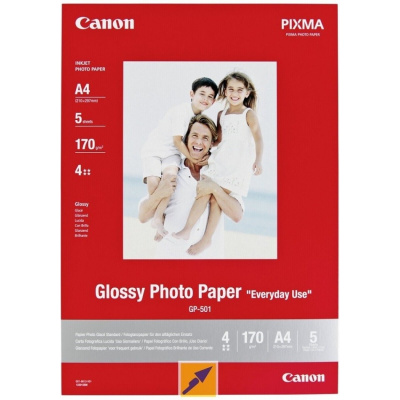Canon Photo Paper Matte 7981A042, 170 г/м2, A4, 5 бр., мат, мастиленоструен, бял, фотографска хартия