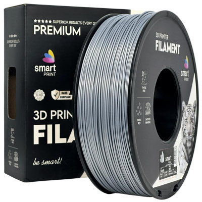 Smart Print FG-S134-E1, 3D филамент, ASA, 1,75mm, 1000g, Сребрист (Silver)