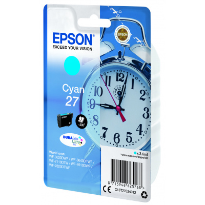 Epson 27 C13T27024022 циан (cyan) оригинална касета