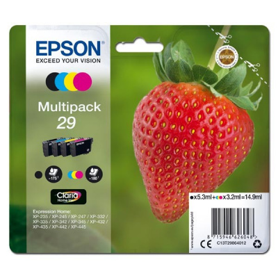 Epson T29 C13T29864012 цвят (CMYK) оригинален комплект касети