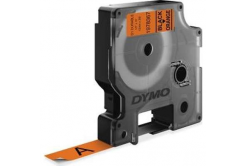 Dymo D1 1978367, 12mm x 3m, черен печат/оранжев фон, перманентна винилова, оригинална лента