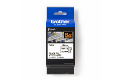 Brother FLE-2511 Pro Tape, 45mm x 10.5mm, черен печат/бял фон, 72 бр, оригинална лента