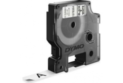 Dymo D1 1978364, 12mm x 5,5m, черен печат/бял фон, перманентна винилова, оригинална лента