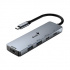 USB (3.0) хъб 5-портов, UH-500, сив, Genius, 2x USB 3.0,1x HDMI,2x USB-C, Power Delivery 100W