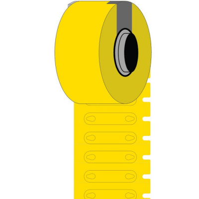 Brady BM-4-7599-YL-R / 312140, Bulk Rapido Етикети за маркиране на кабели, 26.00 mm x 7.00 mm