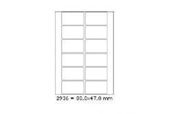 Самозалепващи етикети 80 x 47 mm, 12 етикети A4, 100 листа