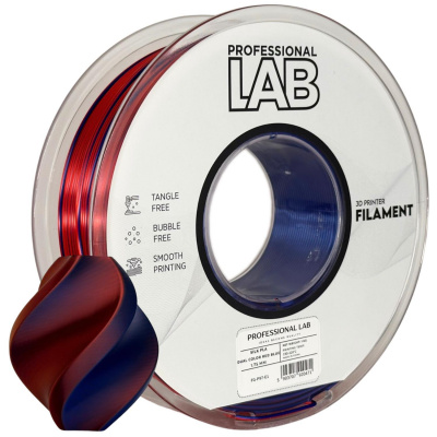 Professional Lab FG-P97-E1, 3D филамент, PLA Silk, 1,75mm, 1000g, Многоцветен (Red, Blue)