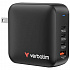 VERBATIM GaN зарядно устройство Mini GaN 165W, 3xUSB-C, 1x USB-A, черно