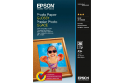 Epson Photo Paper Glossy C13S042535, 200 г/м2, A3+, лъскав, бял, фотографска хартия