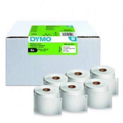 Dymo 2177565, 210мм x 102мм, бели хартиени етикети