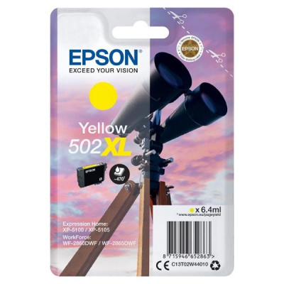 Epson 502XL T02W440 жълт (yellow) оригинална касета