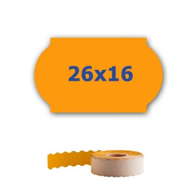 Етикети за цени за клещи, 26mm x 16mm, 700компютри сигнал портокал