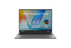 ASUS Vivobook 16 Flip/TP3607SA-OLED118W/U7-258V/16"/WUXGA/T/32GB/1TB/Intel int/W11H/Сив/2R