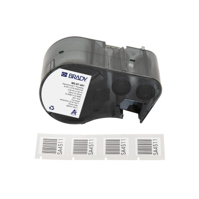 Brady M5-97-481 / 170884, 22.86 mm, Polyester, черно копиране / бял фон