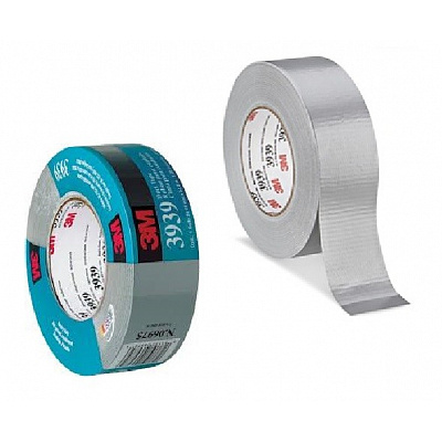 3M 3939 Duct Tape, текстилна лента сребриста, 48 mm x 54,8 m