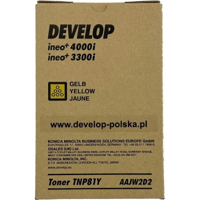 Develop TNP-81 AAJW2D2 жълт (yellow) оригинален тонер