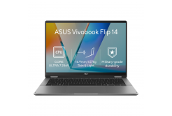 ASUS Vivobook 14 Flip/TP3407SA-OLED147WZ/U7-256V/14"/WUXGA/T/16GB/1TB/Intel int/W11H/Сив/2R