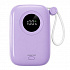 Powerton ENERGY PASTEL EDITION Външна батерия 10000mAh, 2x USB-C, 22.5W, интегрирани кабели, лилава